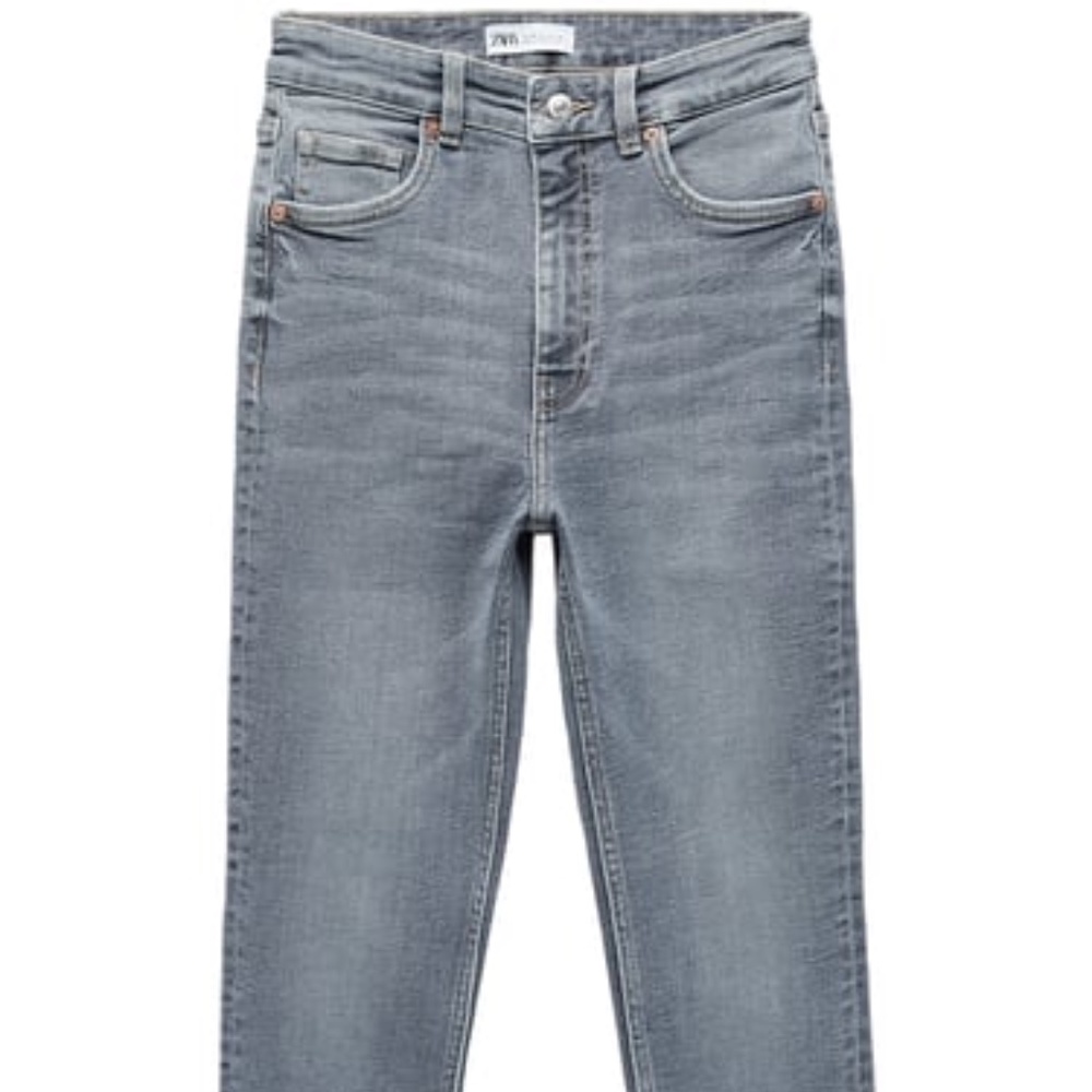 ZARA VINTAGE HI-RISE SKINNY JEANS LIGHT GRAY - REF. 9374/023